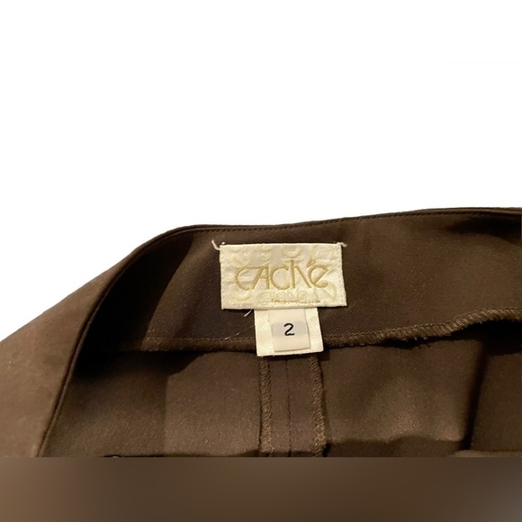 Caché, mini skirt, size 2( 28 waist-19inch length) brown - Picture 3 of 4